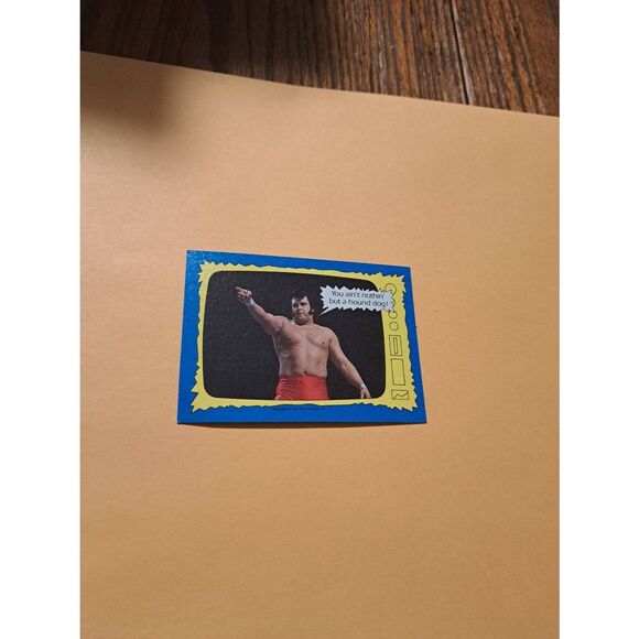 Vintage 1987 WWF Honky Tonk Man Wrestling Trading Card 73 Superstars Speak Topps - Picture 1 of 4